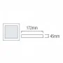 CARLA-36/Sq Накладной светильник LED 36W 6500K 3420Lm 100-265V 225*h45мм белый квадр